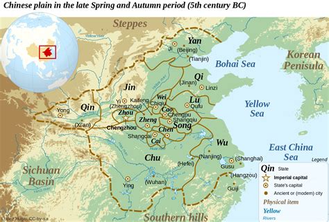 Mapping The Past: China In 500 BCE - Maps Washington Dc Metro