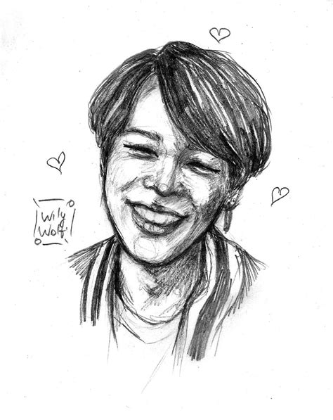 Jimin Fanart Jimin Fanart Kpop Fanart Bts Love You Male Sketch