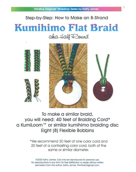 Kumihimo Braiding Instructions