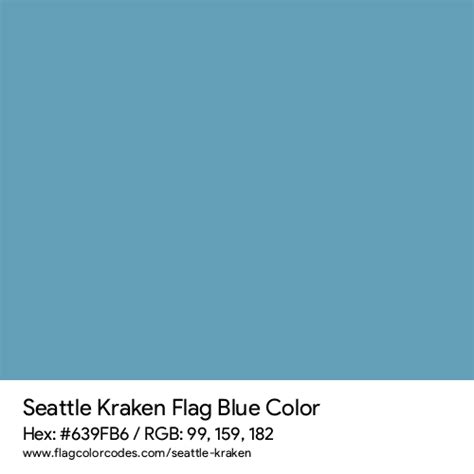 Seattle Kraken flag color codes