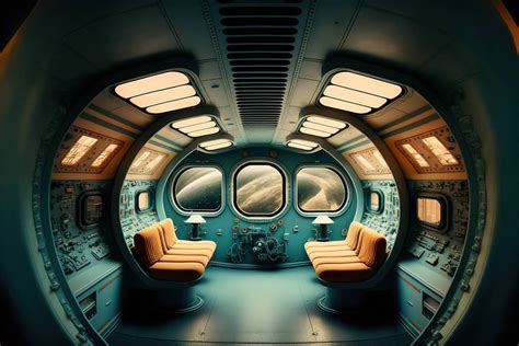 View of a spacecraft's interior