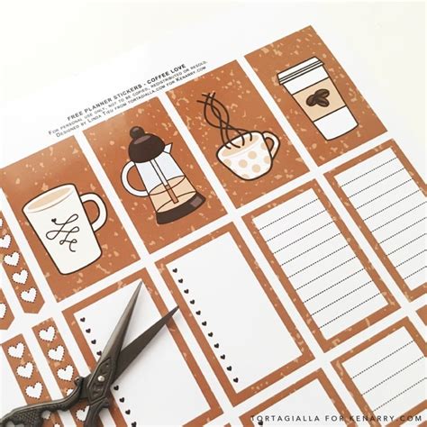 Free Printable Planner Stickers For Coffee Lovers Ideas For The Home