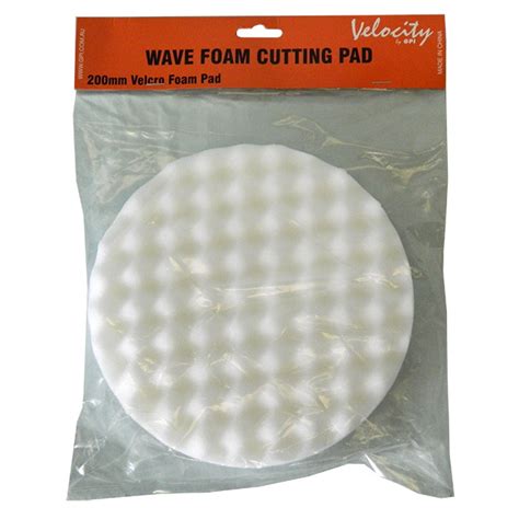 Wave Foam Buffing Pad 200mm White