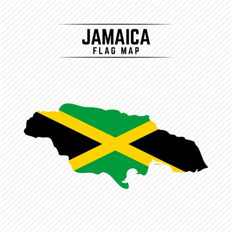 Flag Map Of Jamaica Vector Art At Vecteezy