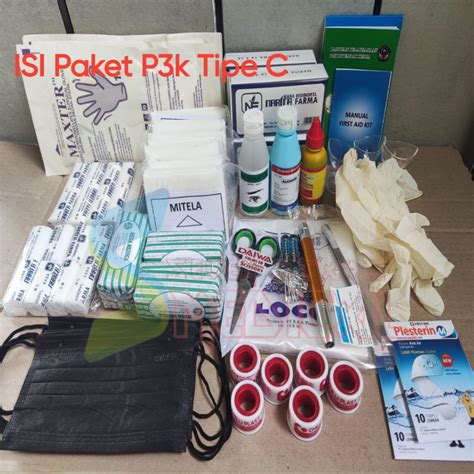 Jual Perlengkapan Isi Paket P3k Tipe C First Aid Isi Tipe C Hanya