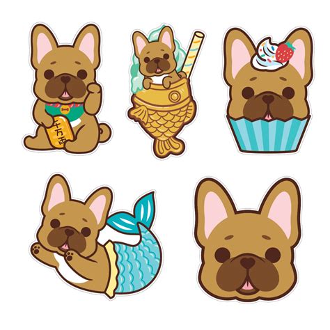 FRENCH BULLDOG STICKERS PACK - DoggoFashion