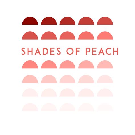 Shades Of Peach Procreate Swatch Color Palette 30 Peach Color Tones Etsy