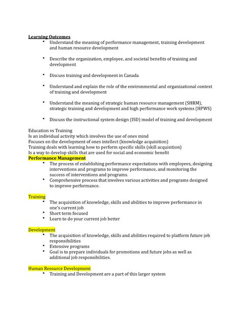 Full Notes Educ 240 Learning Outcomes Understand The Meaning Of