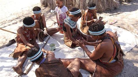 Botswana Bush People Buschman Tradition Jewellery Making