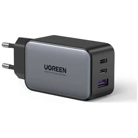 Ugreen Φορτιστής Χωρίς Καλώδιο με Θύρα Usb A και 2 Θύρες Usb C 65w