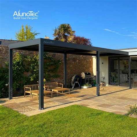 Alunotec Smart Awning Outdoor Garden Gazebo Remote Controlled Modern