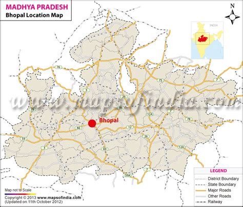 Bhopal Location Map, Where is Bhopal