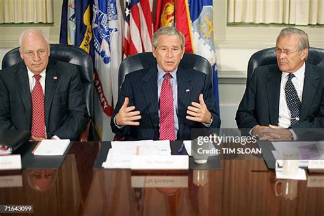 President Bush Joins Secretary Rumsfeld At The Pentagon Photos And