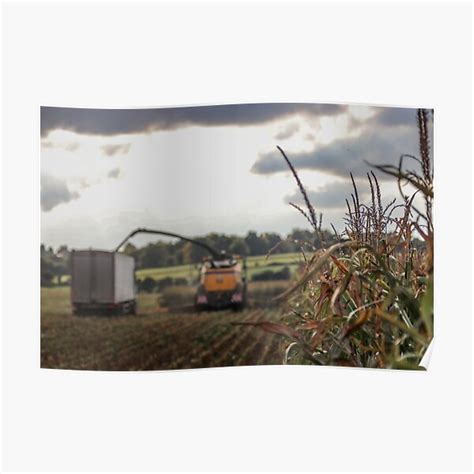 New Holland Forage Harvester Filling Scania R450 Poster By