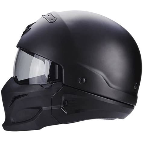 SCORPION Casque Jet Exo Combat Noir Mat Achat Vente Casque Moto