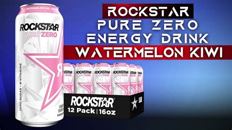 Rockstar Pure Zero Energy Drink Watermelon Kiwi YouTube