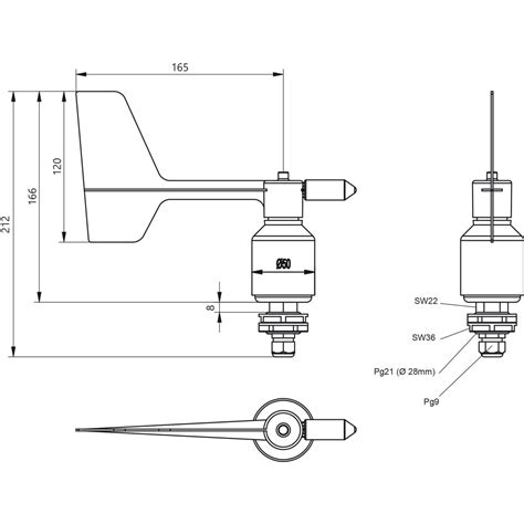 Wind Direction Transmitter Compact 666 20