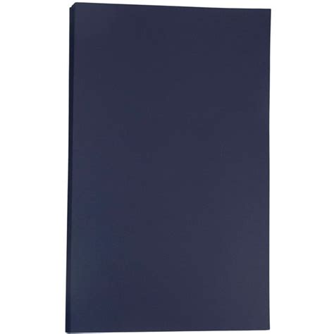 Jam Paper Legal Cardstock 8 1 2 X 14 50 Per Pack 80lb Navy Blue