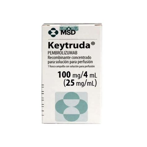 Keytruda Mg Ml Concentrado Para Soluci N Para Perfusi N