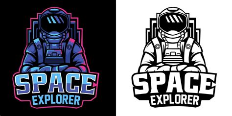 astronaut space explorer mascot logo 9829074 Vector Art at Vecteezy