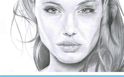 Angelina Jolie Pencil Drawing By Artist Sophie Lawson