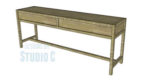 Console Table Free Woodworking Plan