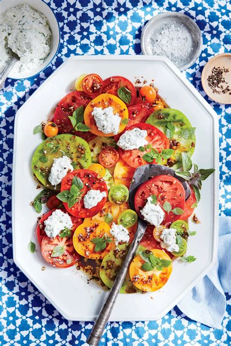 Tomato Salad Herbed Ricotta Balsamic Vinaigrette Recipe Recipe