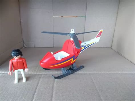 Playmobil Petit H Licopt Re Pompier Eur Picclick Fr