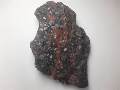 rare  stunning purple  red porphyry rock specimen unique