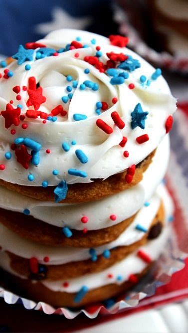 No Bake Independence Day Cookie Stacks Recipe Just Desserts