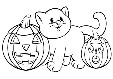 Coloriage chat halloween imprimer - 1001 Animaux