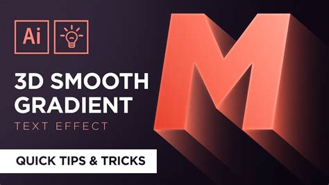 3d Smooth Gradient Text Effect Adobe Illustrator Quick Tips And Tricks