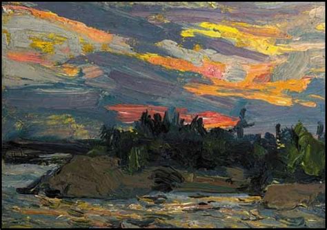 Sunset, Canoe Lake by Tom Thomson on artnet