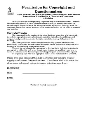 Fillable Online Rgmlab Chem Uconn Copyright Transfer Form Copyrights