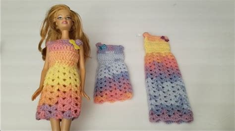 Tutorial Crochet Barbie Dress Crochet Barbie Clothes Crochet Doll