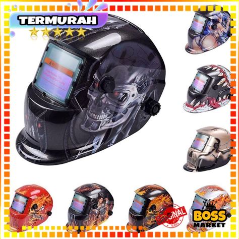 Jual Helm Las Otomatis Auto Darkening Berubah Gelap Saat Ada Cahaya