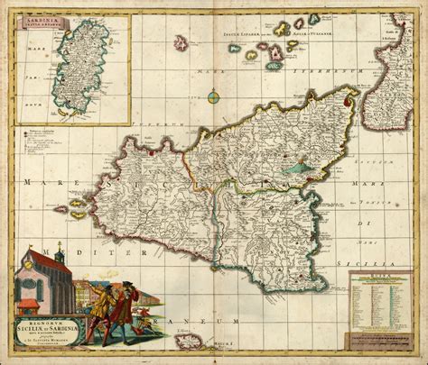 Regnorum Siciliae Et Sardiniae Nova Accurata Proposita A Io Baptista