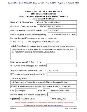 Fillable Online Forms United States Court Of Appeals For The Ninth