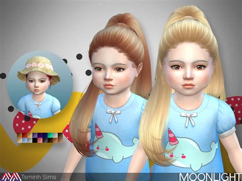 Sims 4 CC's - The Best: Moonlight ( Hair 27 - toddler ) by TsminhSims