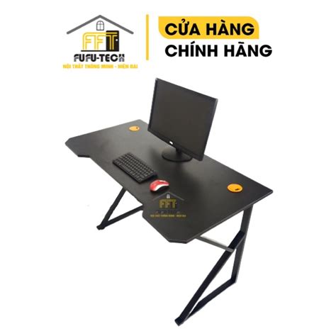 Bàn Chữ K Gaming Fufutech Mặt Gỗ Mdf 120x60 Cm Khung Chân Sắt Sơn Tĩnh