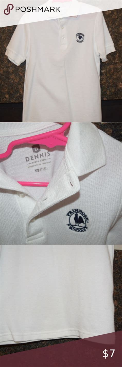 Dennis Uniform Primrose school uniform white polo | White polo, Uniform ...