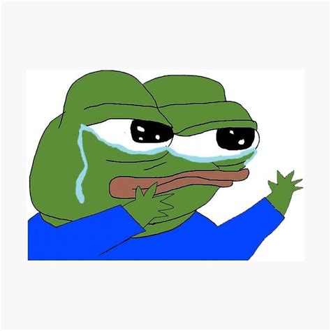 Sad Pepe The Frog Transparent Sad Pepepepe Frog Photographic Print