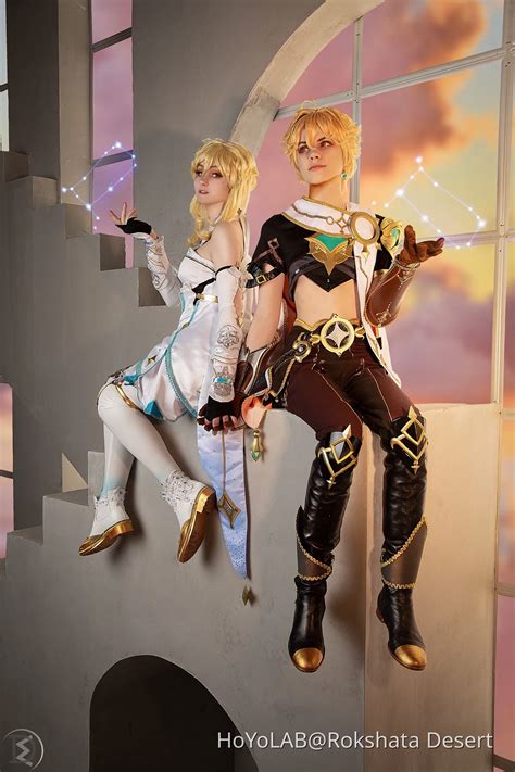 Aether And Lumine Cosplay Genshin Impact Hoyolab