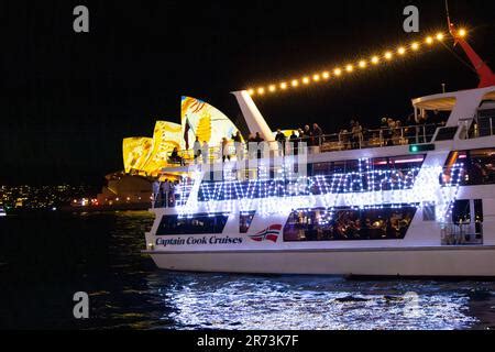 VIVID Sydney 2023 Light Show And Lighting Of The Sails Of The Opera