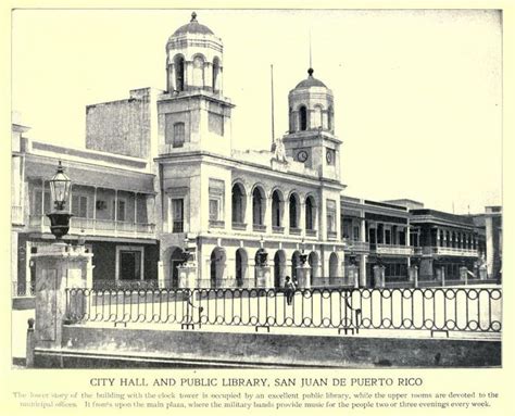 Historic City Hall and Library in San Juan