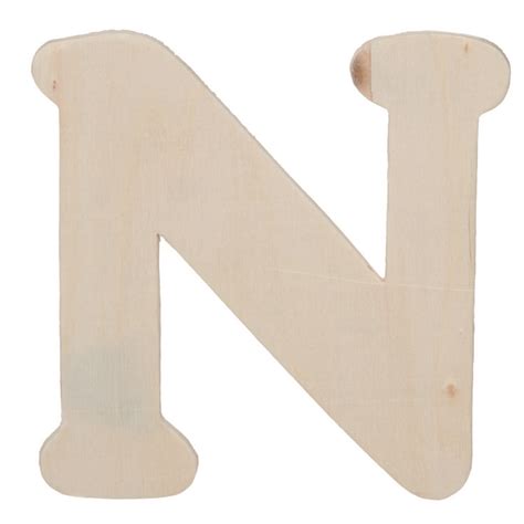 Darice • Wooden Cut Out Letter N 108cmx5mm Lettres Découpées