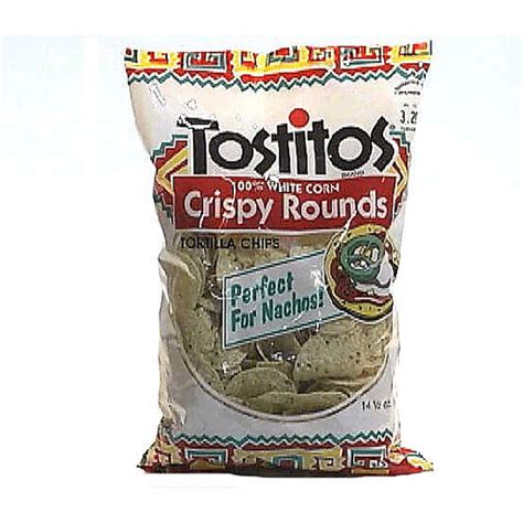 Tostitos Crispy Rounds Tortilla Chips White Corn Cheesey VG S Grocery