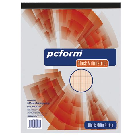 BLOCK MILIMETRICO T C PCFORM 50HJS NF Papelería NOFER