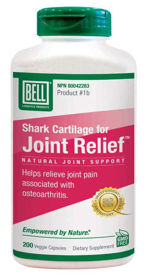 BELL Joint Relief Shark Cartilage 200 Veg Caps 1b Nature S Care