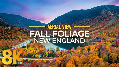 Incredible Fall Foliage Of New England From Above In K Autumn